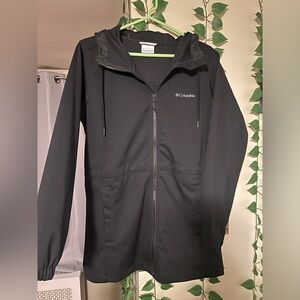 Columbia Black Lightweight Zip Jacket w/ Hood – Women’s Sm – Like New